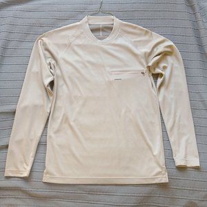 Patagonia Men's S Long Sleeve Shirt Fish Khaki